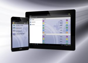 mobile devices with touchscreen interface