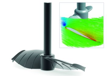 Effiziente Prozesse dank optimaler Strömungsführung: der Ekato Ecofoil mit profiliertem Blatt