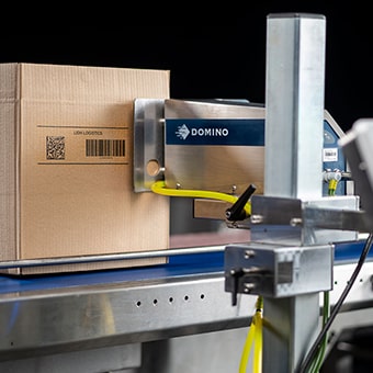 Package on conveyor belt