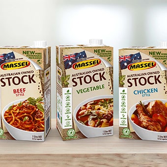 Liquid broths in sustainable cardboard packaging