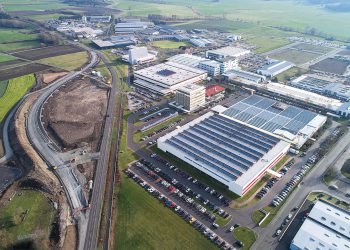 Erweiterung des Hauptstammsitzes in Crailsheim: Baubeginn im Herbst 2019 mit der Verlegung der angrenzenden Landstraße. (Bild: Gerhard Schubert)