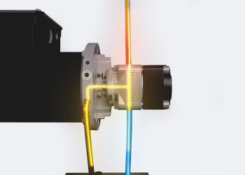 Der Leckagestrom der Pumpe wird zur permanenten Schmierung der Verzahnung genutzt. (Bild: Baumüller)