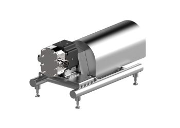 Die Drehkolbenpumpe Gea Hilge Novalobe 60 fördert und dosiert speziell hochviskose Flüssigkeiten, auch mit großen Partikeln. Bild: Gea