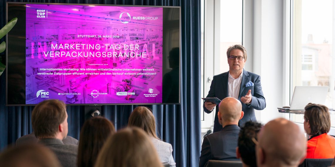 Marketing-Tag der Verpackungsbranche bei der Ruess Group in Stuttgart am 28.3.2019. Bild: Ruess Group
