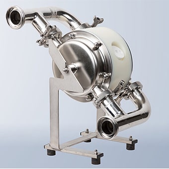 Hygienische Druckluftmembranpumpe