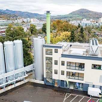 Energiezentrale bei Molkerei