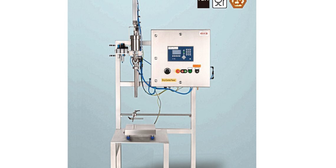 Abfüllsystem mit Wägetechnik Auch in Ex-Ausführung Flux-Geräte
