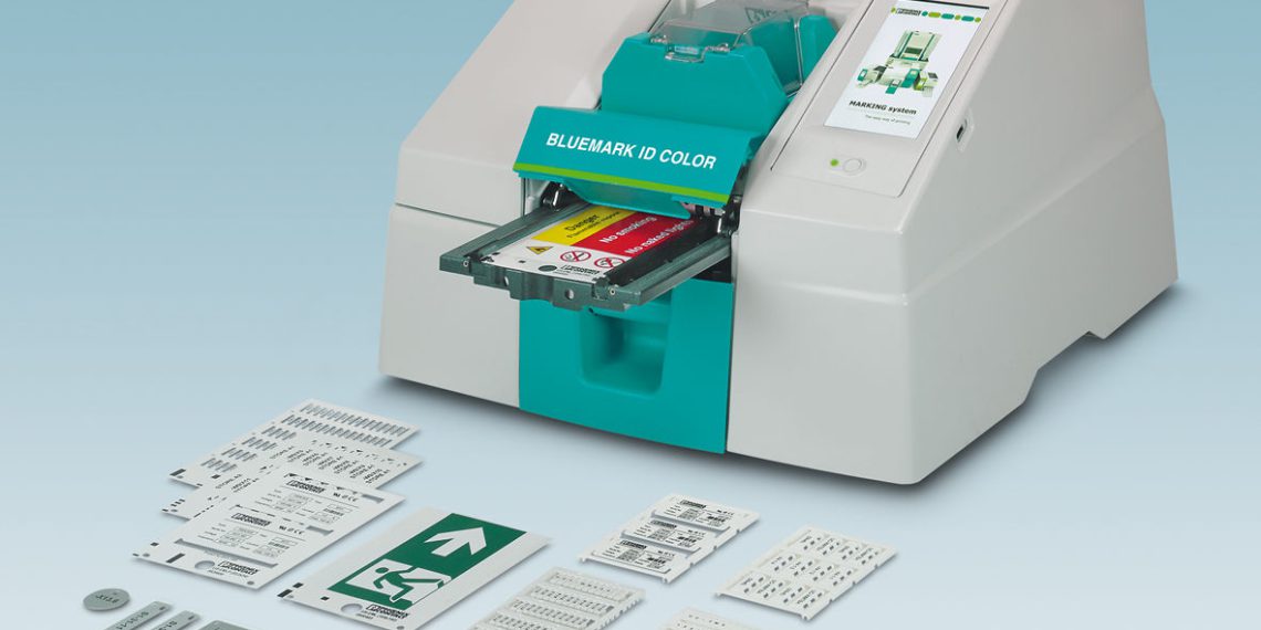 Industrieller UV-LED-Farbdrucker.