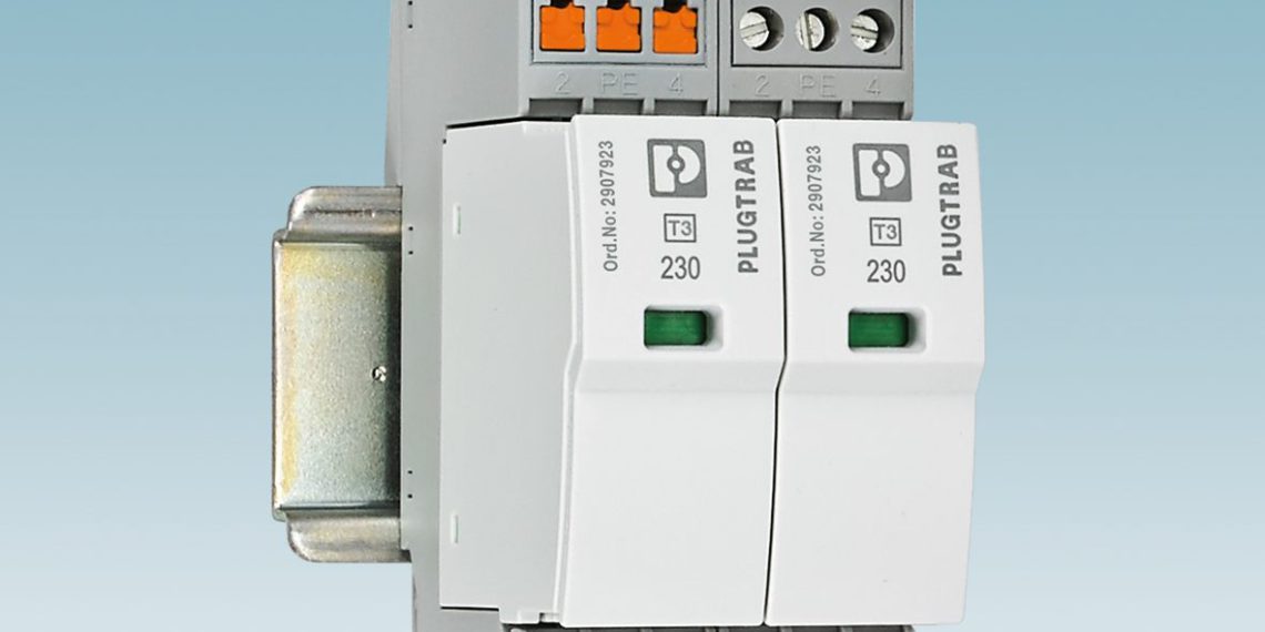 Erster Geräteschutz Typ 3 mit Schnellanschlusstechnik Push-in