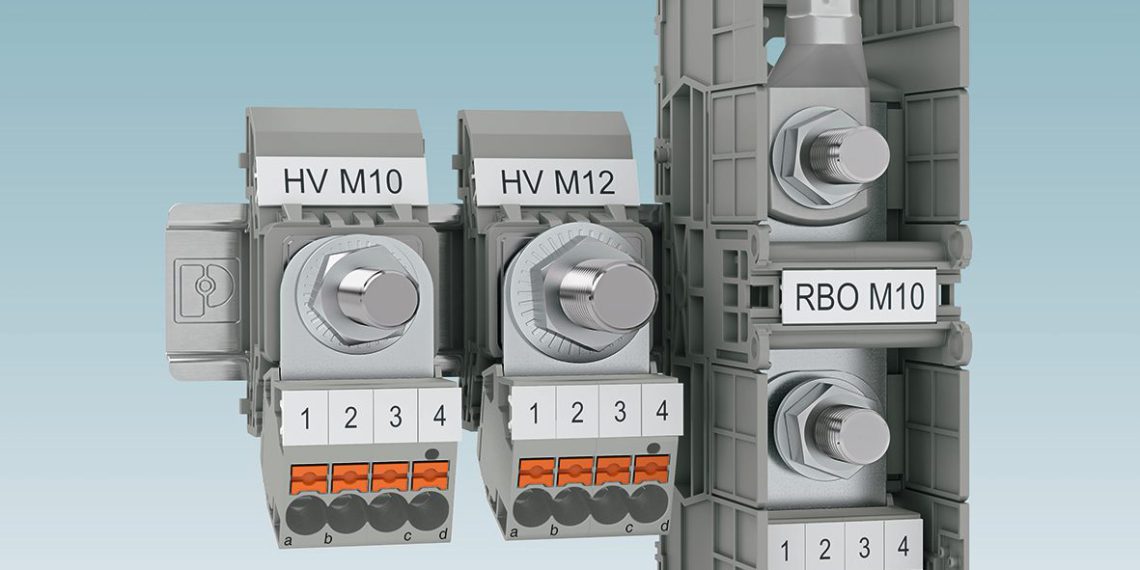Abgriffklemmen für Bolzenklemmen mit Push-in-Anschluss