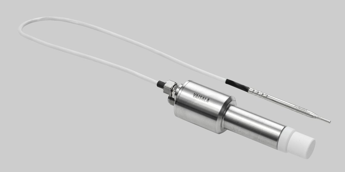 Die 3-in-1-Messsonde Vaisala Peroxcap HPP272 misst verdampftes Wasserstoffperoxid, Feuchte und Temperatur. (Bild: Vaisala)