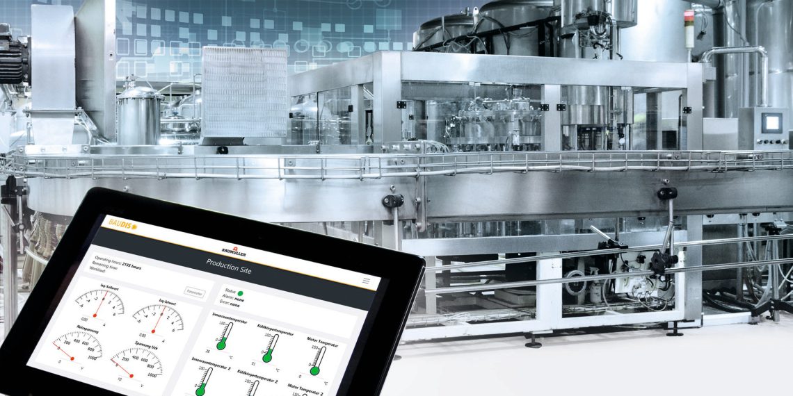 Produktionsoptimierung mit BAUDIS IoT: Kontinuierliche Erfassung von Antriebs- und Prozessdaten aus verschiedenen Produktionslinien weltweit.