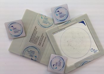 Testfilter zur mikroskopischen Auswertung im Labor-Ringversuch. (Bild: Cleaning Excellence Center)