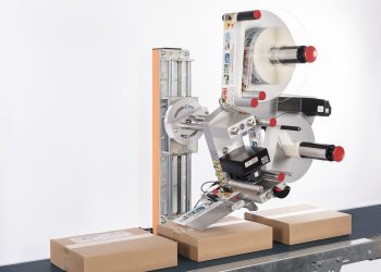 Alpha HSM - kompakter Etikettenspender. Bild: Bluhm Systeme