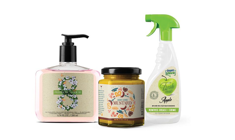 Das Etikett aus Graspapier bedruckt mit dem neuen tonerbasierten QL 300 ist für viele Anwendungsgebiete geeignet. Bild: Astro Nova