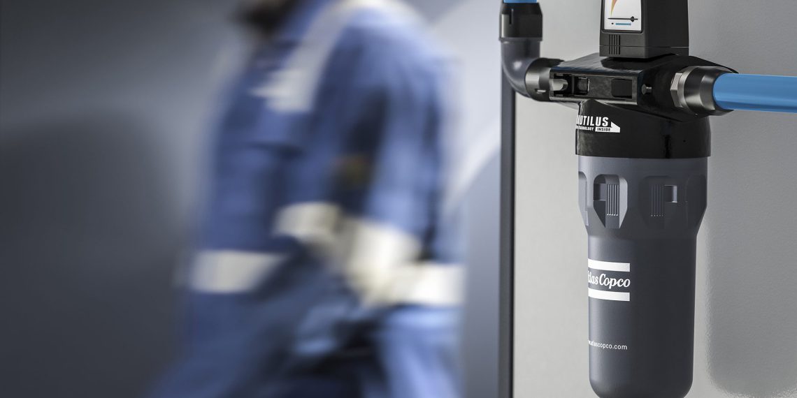 Energie- und platzsparend sind die UD+-Druckluftfilter von Atlas Copco.