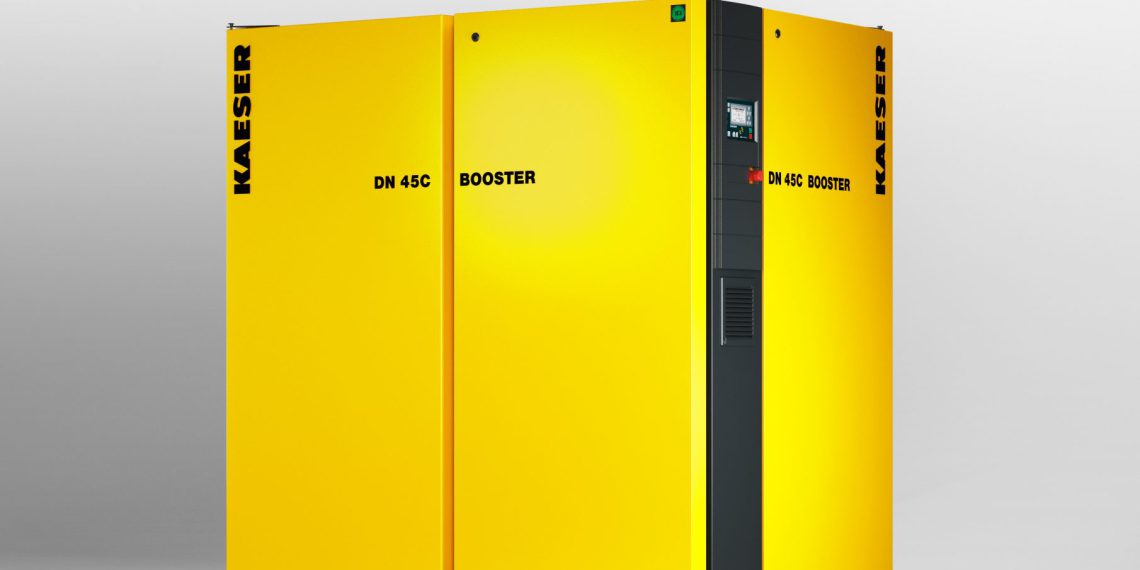Die neuen Nachverdichter präsentieren sich im kompakten, modernen Design und mit Frequenzregelung. (Bild: Kaeser Kompressoren)