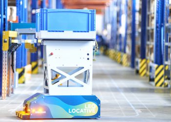 Der fahrerlose Behältertransporter Leo Locative. (Bild: Bito-Lagertechnik Bittmann)