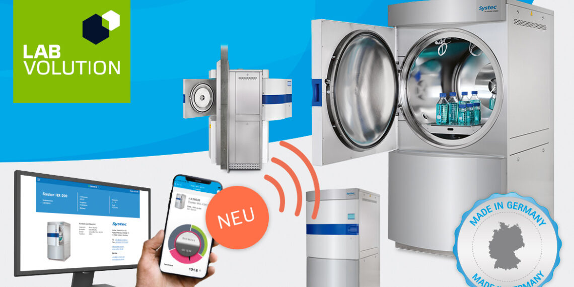 Autoklaven mit Fernüberwachungs-App