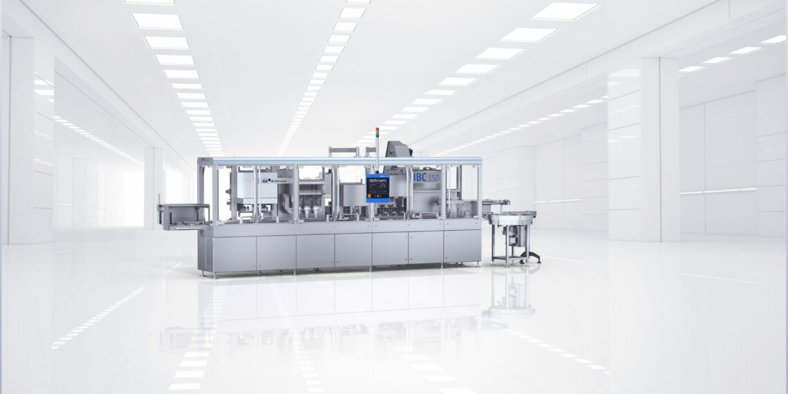 Pharmazeutische Feststoffe in Flaschen verpacken