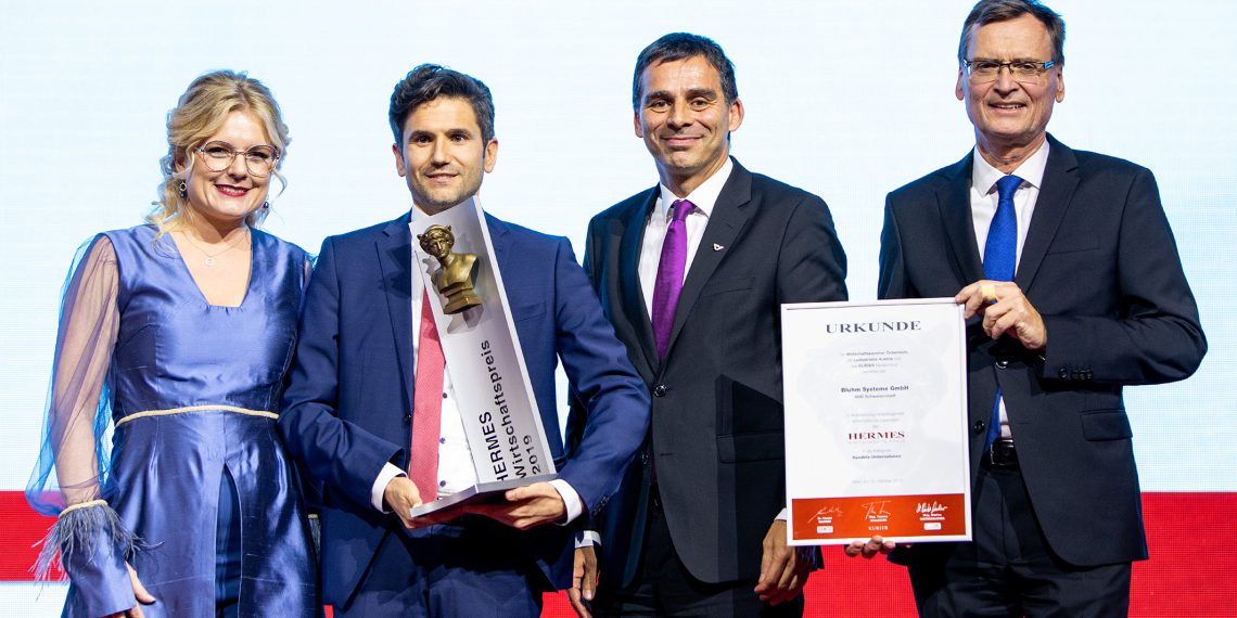 Preisverleihung Hermes Wirtschaft Preis 2019. (Bild: Bluhm Systeme)
