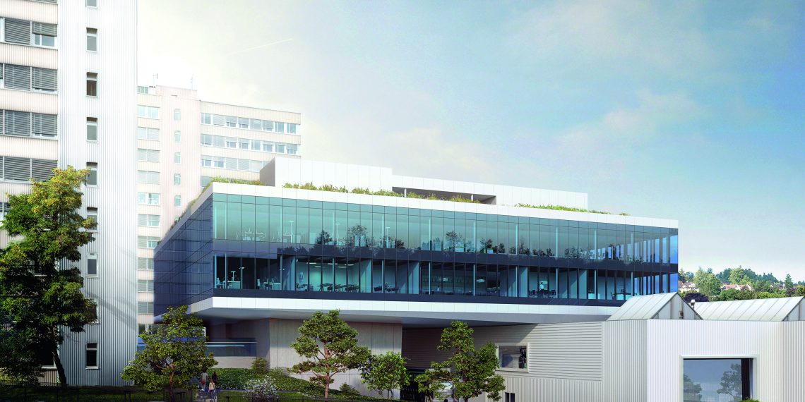 Cubic Innovationscampus Aussenansicht. Bild: Bühler