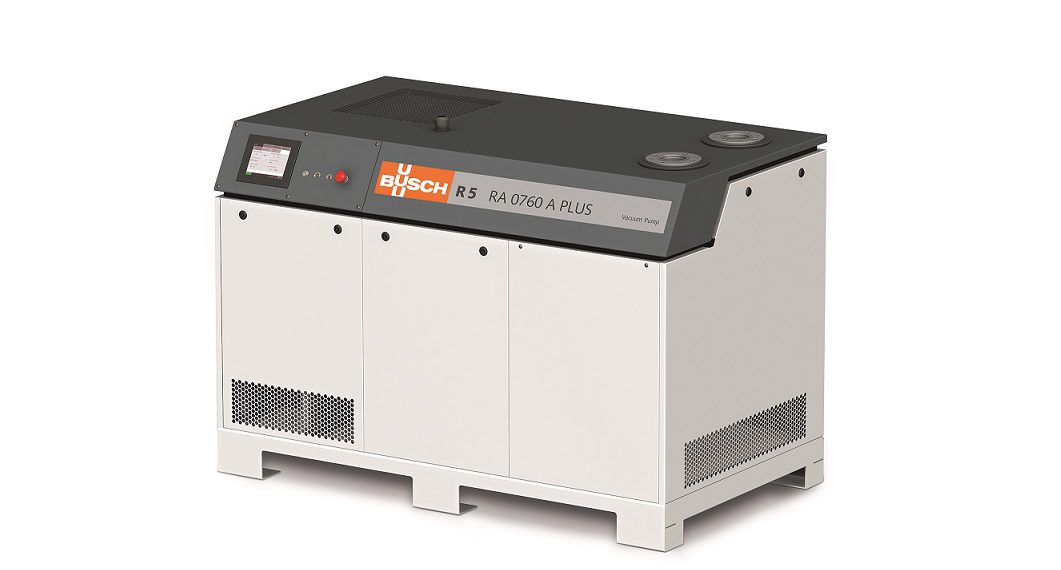 Die neue Drehschieber-Vakuumpumpe R 5 PLUS von Busch ist äußerst energieeffizient und durch ihre Konnektivität bereit für Industrie 4.0.