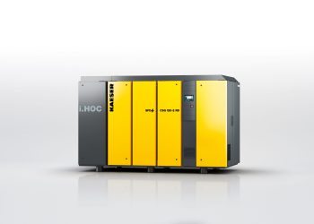 Die ölfrei verdichtenden Schraubenkompressoren der Baureihen CSG, DSG und FSG liefern nicht nur Druckluft sondern auch Prozesswärme. Dadurch sind sie ideal für den Einsatz in Kombination mit Strahlmühlen. (Bild; Kaeser Kompressoren)