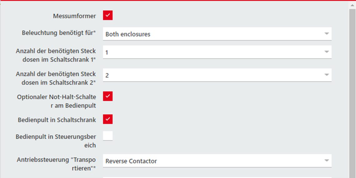 Der im Cogineer Project Builder eingeloggte Benutzer greift in der Cloud auf für ihn freigegebene Konfigurationen zu, wählt Optionen und Varianten aus und generiert dann die Schaltungsunterlagen auf Knopfdruck.