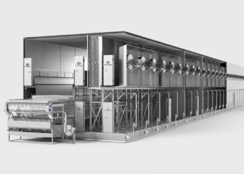 Tun­nel­fros­ter für ther­mi­sche Behand­lung von Lebensmitteln