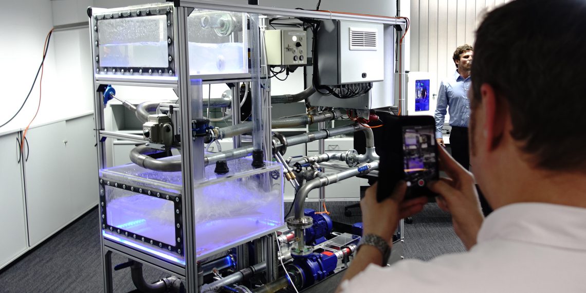 Das Projekt "Data-e-Pump" steigert die Effizienz von Pumpensystemen. Bild: Michael Dietz / TH Nürnberg