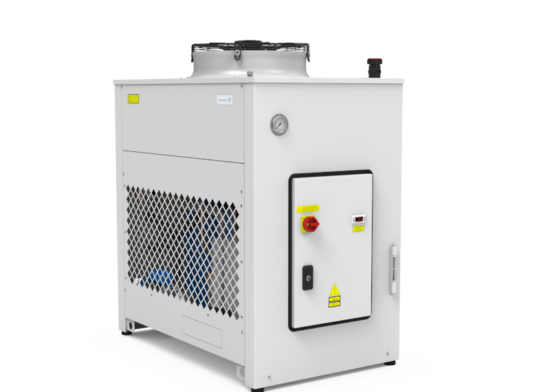 Die Baureihe umfasst sechs Chiller, mit Leistungen von 20 bis 44 kW zum Einsatz für die Maschinenkühlung in allen Branchen. (Bild: Pfannenberg)