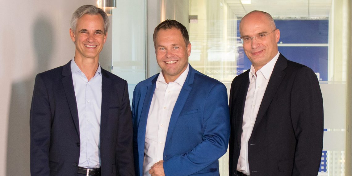 Die Geschäftsleitung von EagleBurgmann (v.l.n.r.): Dr. Sebastian Weiss (CFO), Dr. Andreas Raps (CEO), Dr. Kai Ziegler (CTO). Bild: EagleBurgmann