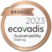 EcoVadis Bronze-Auszeichnung für Nachhaltigkeit