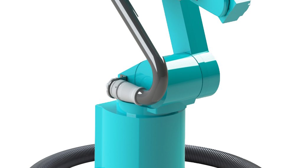 Die Multiline E Wechseleinheit für Roboter ermöglicht die Montage und Demontage der kompletten Versorgungsleitungen in wenigen Minuten.