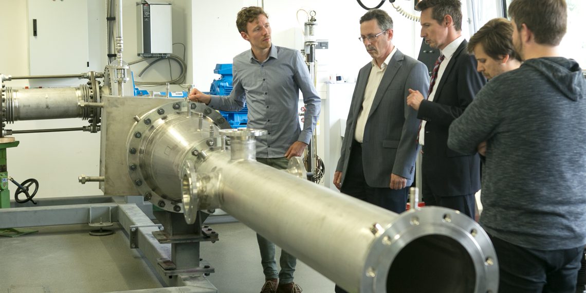 Zum Start des neuen ZIM-Projekts: Universität Paderborn, ORC-Windkanal im Labor an der FH Münster.