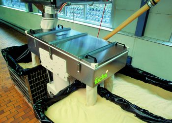 Plansiebmaschine SIFTOMAT, Einsatzbereich Lebensmittelindustrie. (Bild: Fuchs Maschinen)