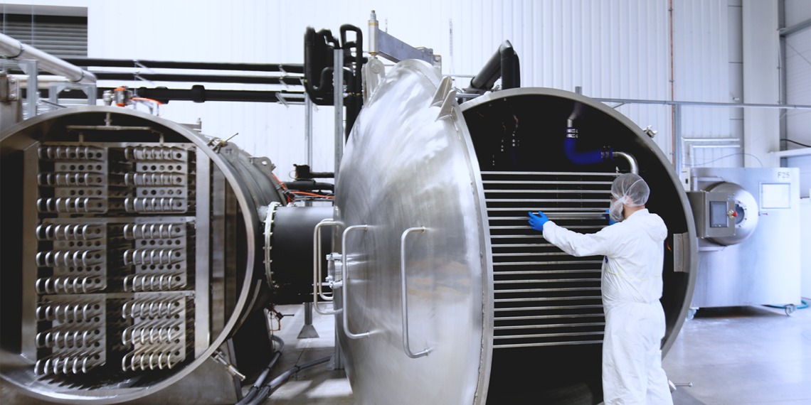 Gefriertrocknungsanlage im Industriemaßstab