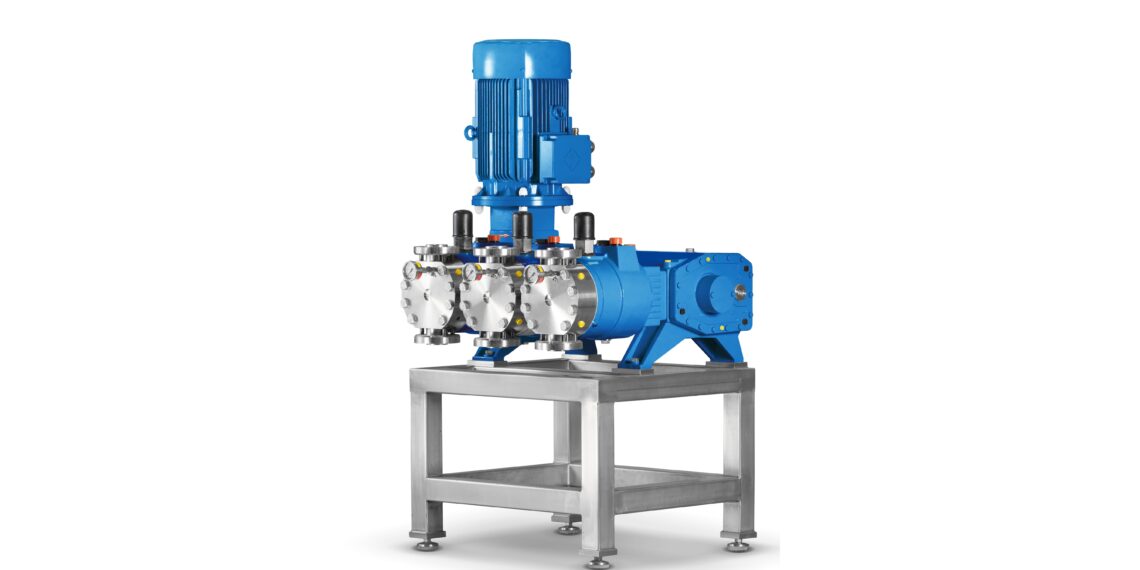 Membranpumpe in robuster Monoblockbauweise