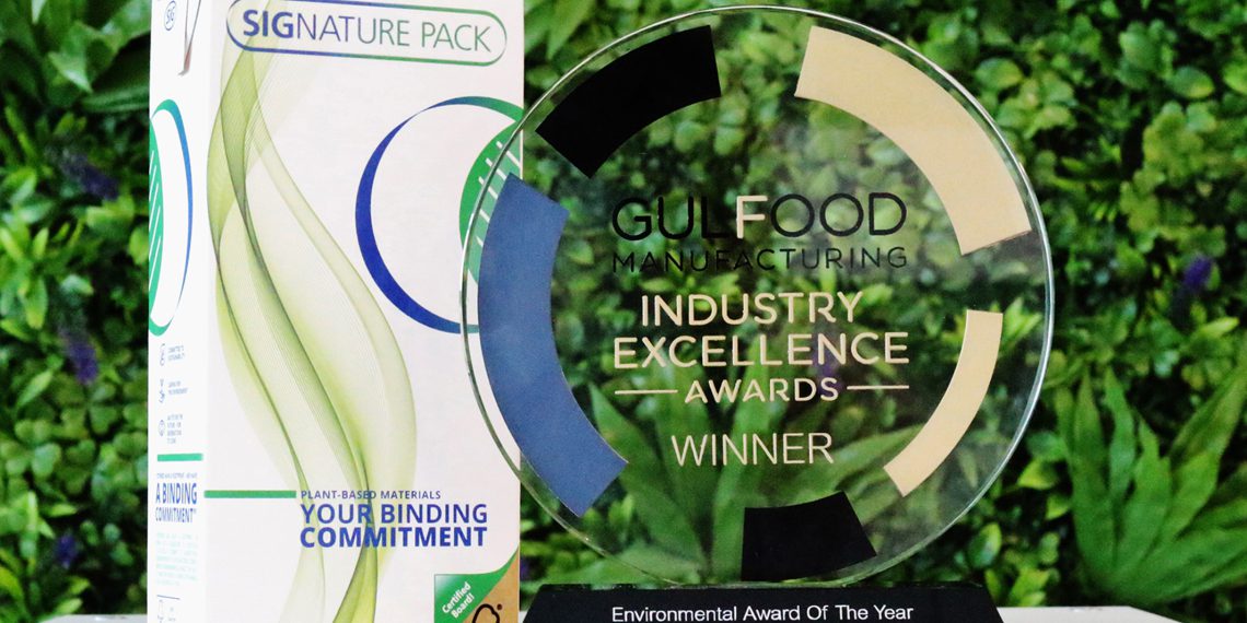 Signature Pack Von Sig Erhält Bei Der Gulfood Manufacturing Den "environmental Award Of The Year"