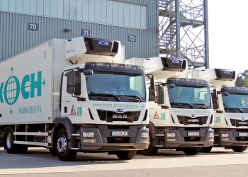 Die Koch Pharmalogistik transportiert die Waren der Kunden in Spezialfahrzeugen mit Klimatechnik.