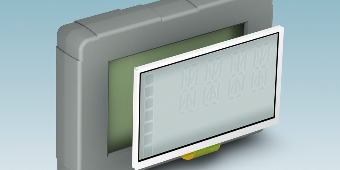 Die neuen Displays für Elektronikgehäuse der Serien HCS und DCS von Phoenix Contact.