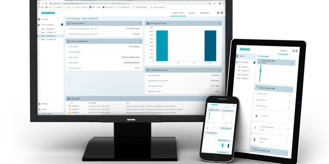 Das 7KN powercenter3000 eröffnet auch kleinen und mittelständischen Unternehmen den einfachen Einstieg in ein cloudbasiertes Energiemanagement. Bild: Siemens
