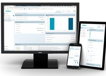 Das 7KN powercenter3000 eröffnet auch kleinen und mittelständischen Unternehmen den einfachen Einstieg in ein cloudbasiertes Energiemanagement. Bild: Siemens