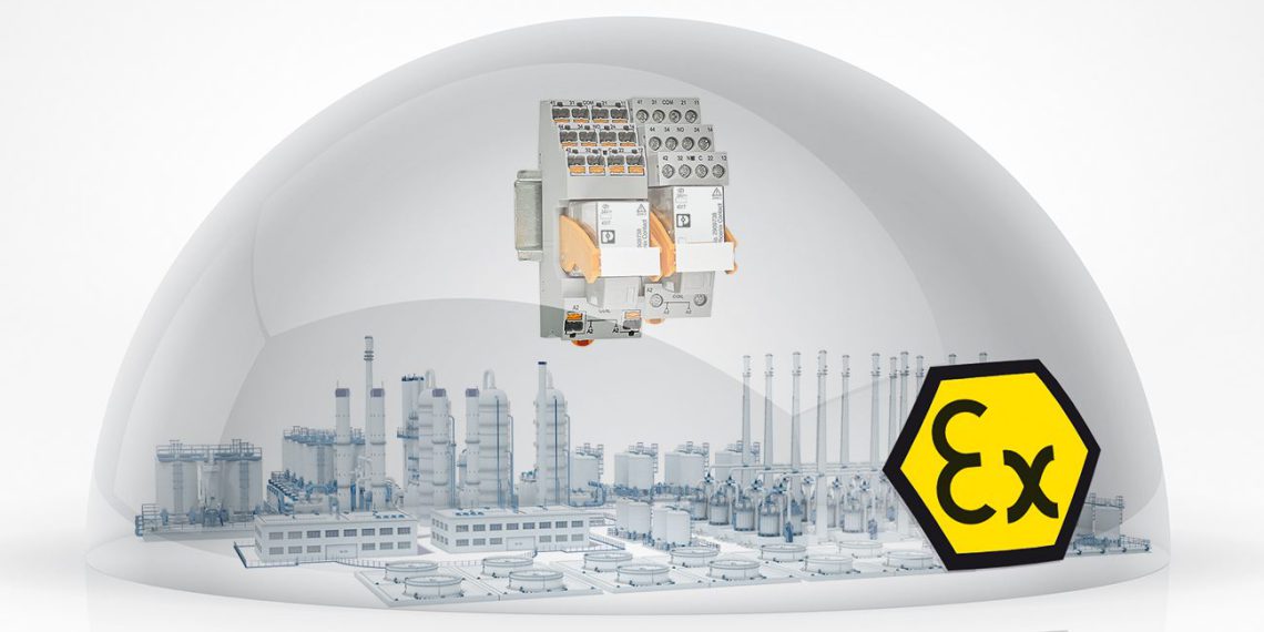 Industrierelaissystem mit Varianten für Ex-Bereiche