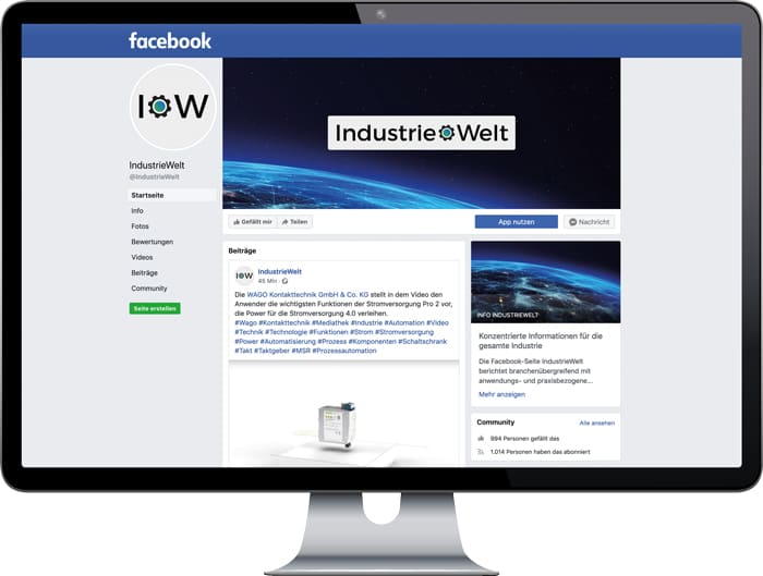 IndustrieWelt Facebook