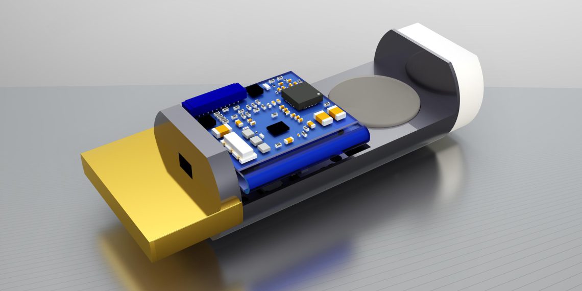 Ein Beispiel eines Jumo plastoSens-Sensors für Digitale Freiform Multisensorik.