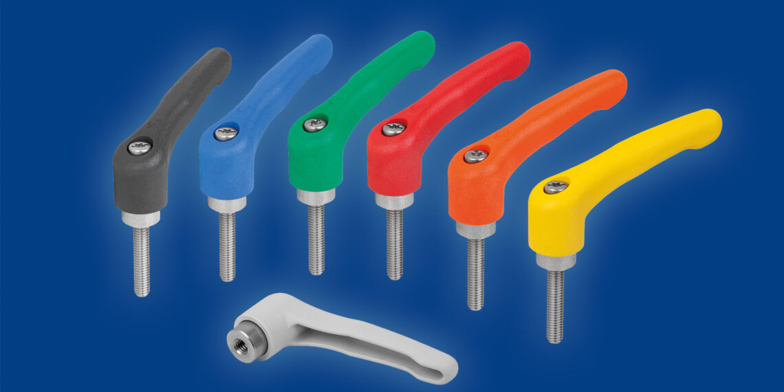 Klemm­he­bel mit Voll­kunst­stoff­griff: robust, leicht, ergonomisch