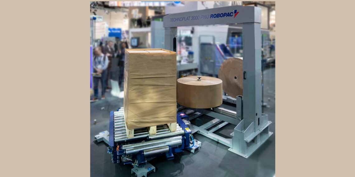 Stretch­ver­pa­ckungs­lö­sung aus Papier