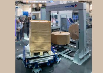 Stretch­ver­pa­ckungs­lö­sung aus Papier